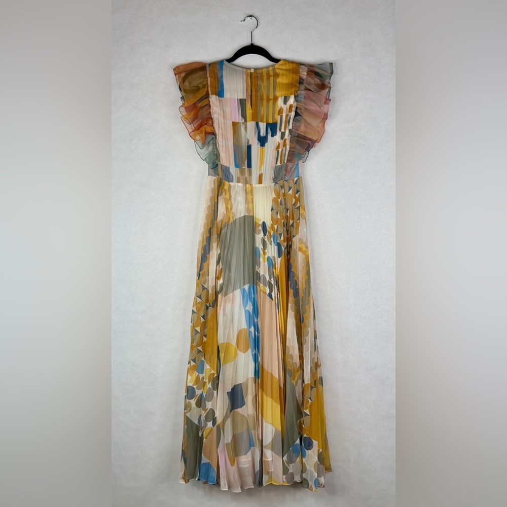 PANKAJ & NIDHI Norma Pleated Maxi Dress - Sz 0 - Picture 8 of 13